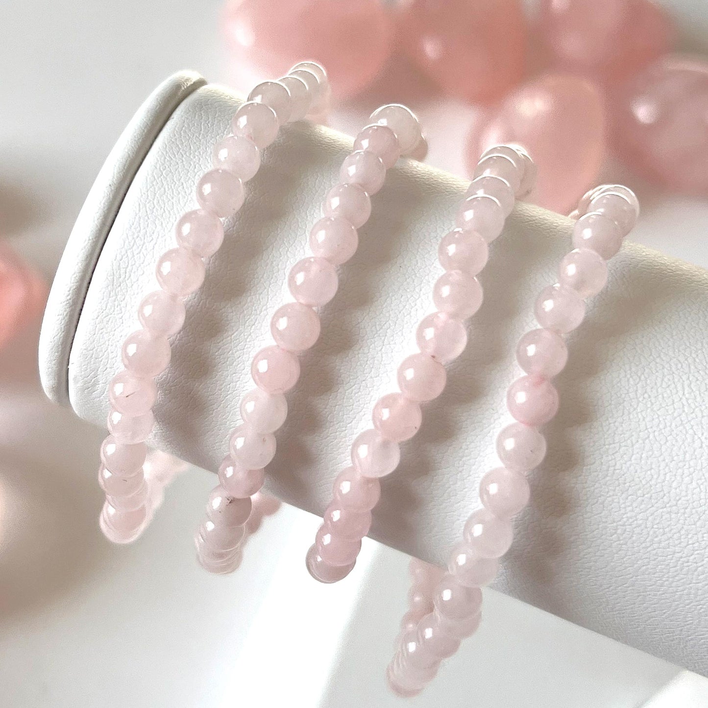 Rose Quartz Bracelet 4mm