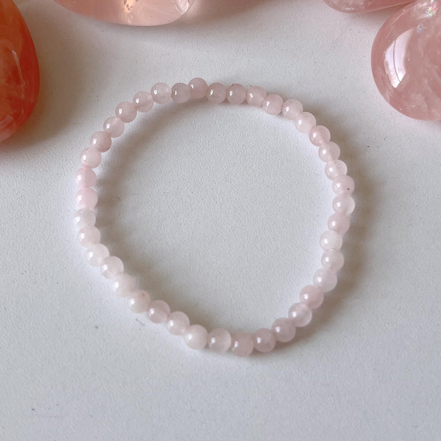 Rose Quartz Bracelet 4mm