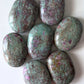 Earthy Ruby Fuchsite Palm Stone