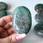 Earthy Ruby Fuchsite Palm Stone