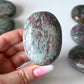 Earthy Ruby Fuchsite Palm Stone