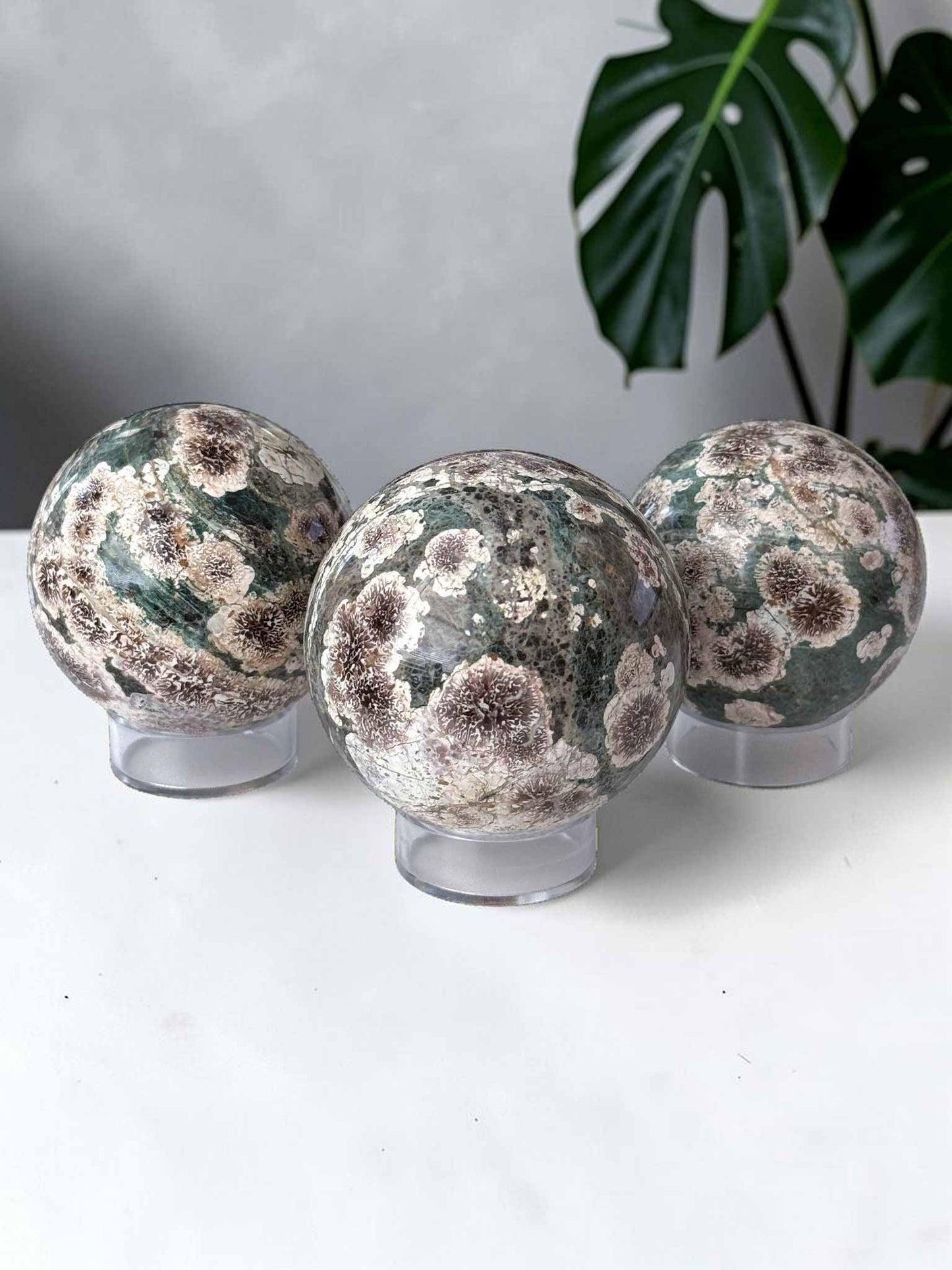 Green Sakura Jasper Sphere 52mm
