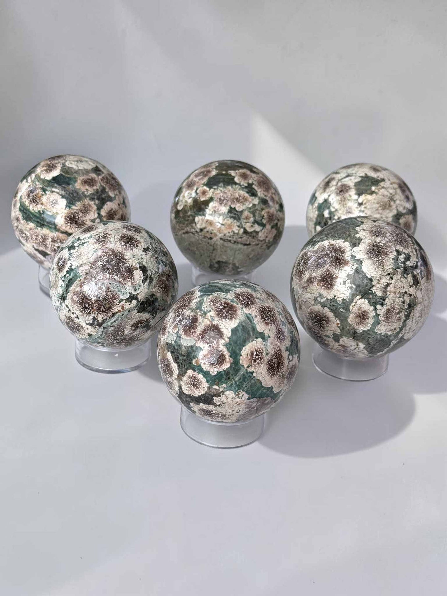 Green Sakura Jasper Sphere 52mm