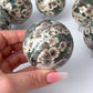 Green Sakura Jasper Sphere 52mm