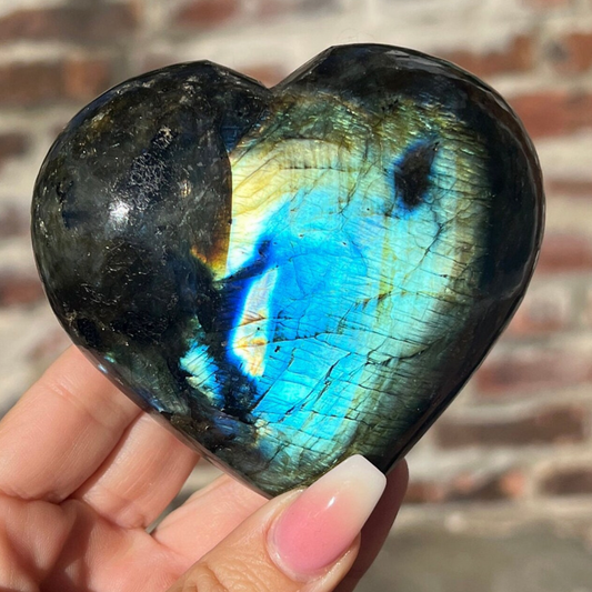 1lb. Labradorite Heart