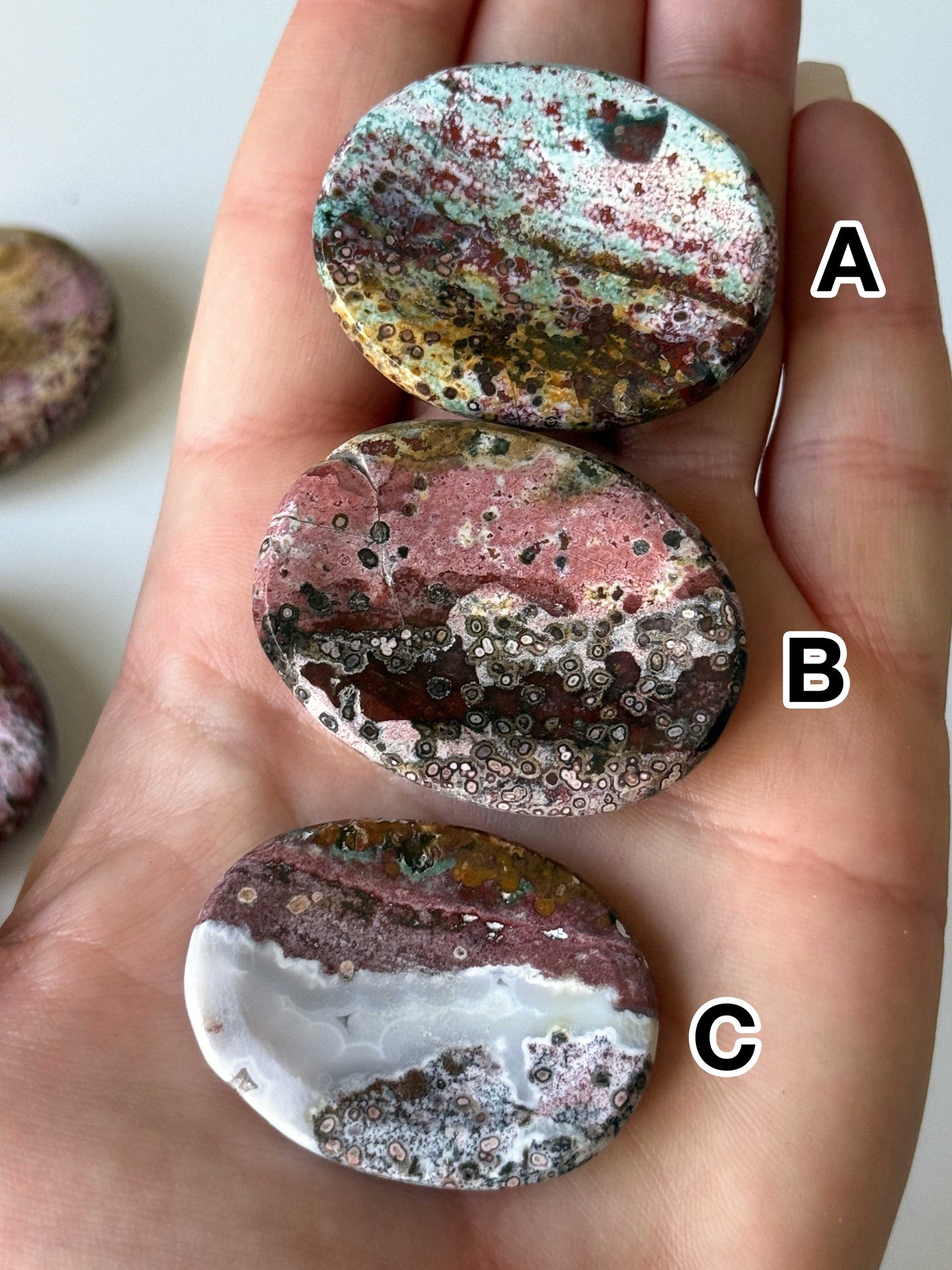 Sea Jasper Worry Stone