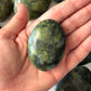Serpentine Jade Palm Stone