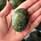 Serpentine Jade Palm Stone