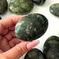 Serpentine Jade Palm Stone