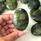 Serpentine Jade Palm Stone
