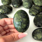 Serpentine Jade Palm Stone