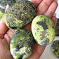 Serpentine Pyrite Palm Stone