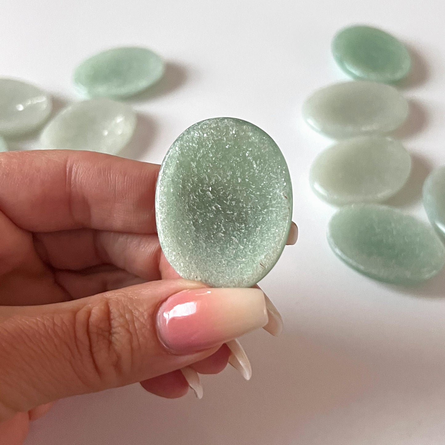 Sparkling Green Aventurine Worry Stone