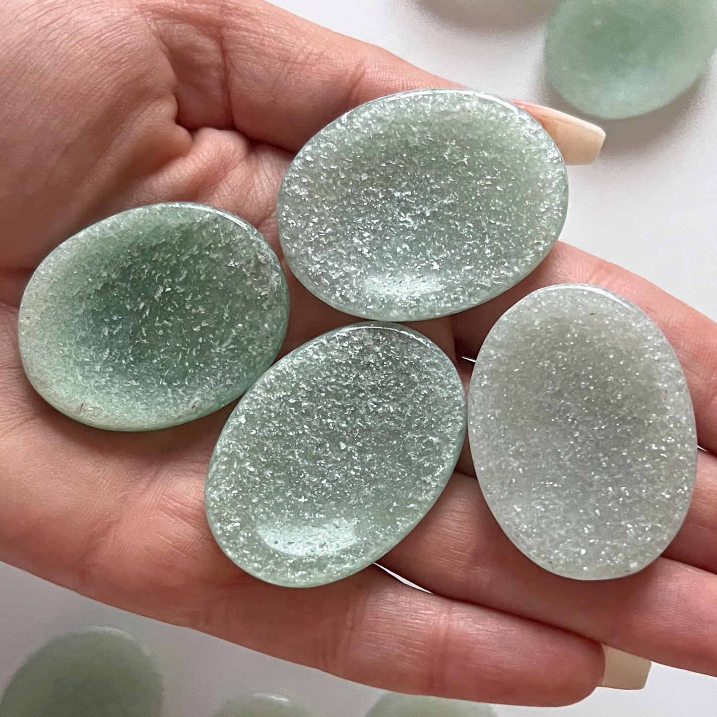 Sparkling Green Aventurine Worry Stone