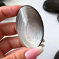Silver Sheen Obsidian Palm Stone