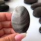 Silver Sheen Obsidian Palm Stone