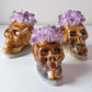 Amethyst Cluster Skull