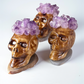 Amethyst Cluster Skull