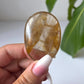 Smoky Quartz Golden Healer Palm Stone