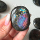 Spectrolite Labradorite Palm Stone