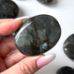 Spectrolite Labradorite Palm Stone