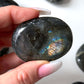 Spectrolite Labradorite Palm Stone