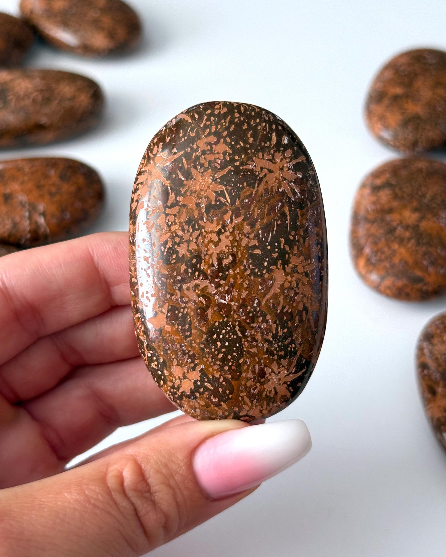 Starburst Jasper Palm Stone