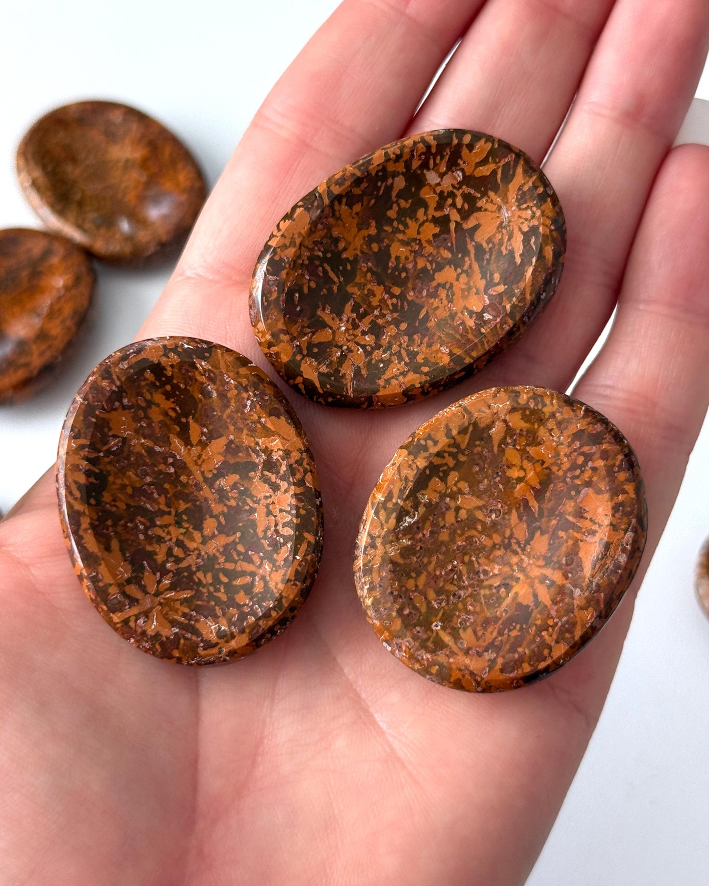Starburst Jasper Worry Stone