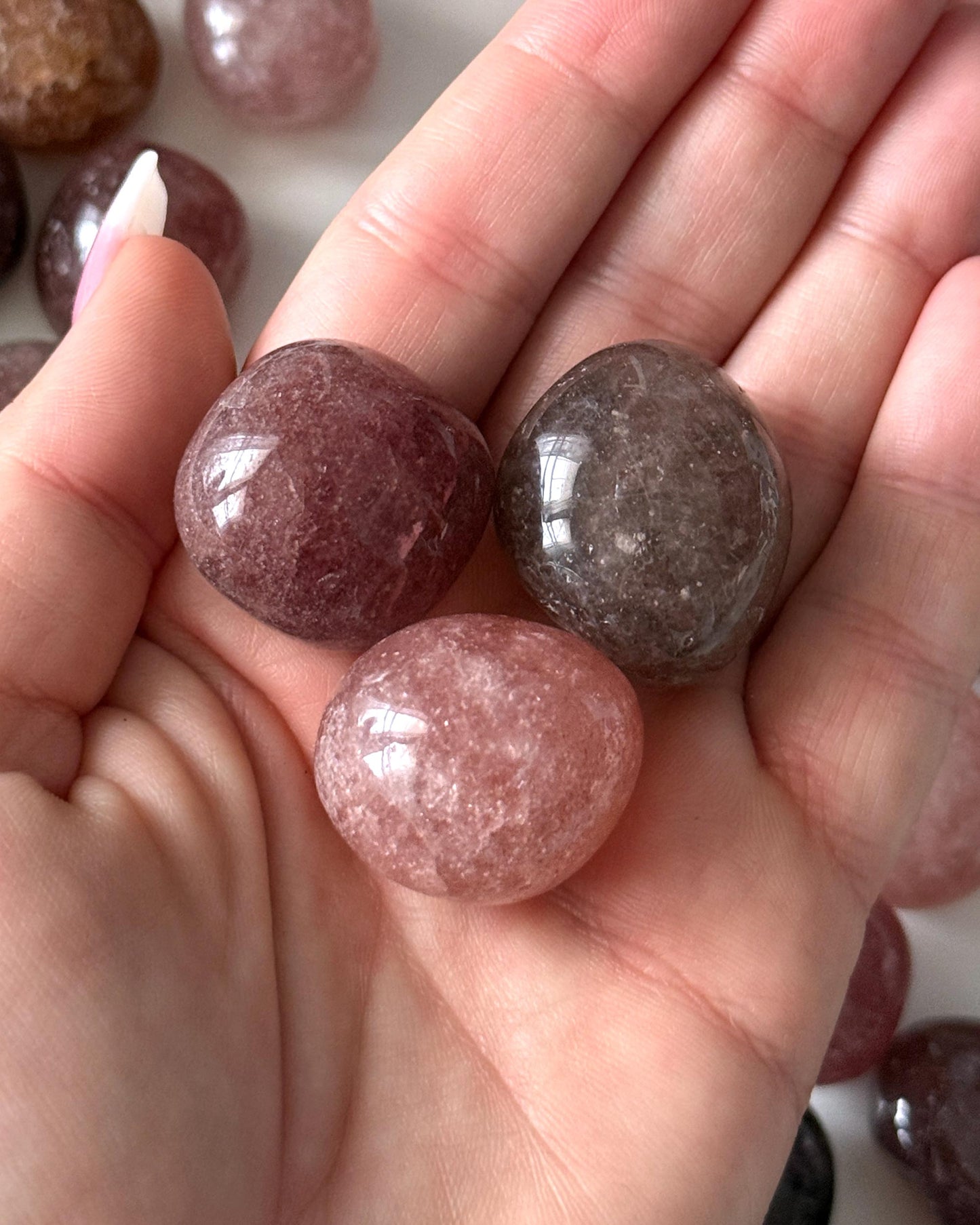 Strawberry Quartz Tumbled Stone