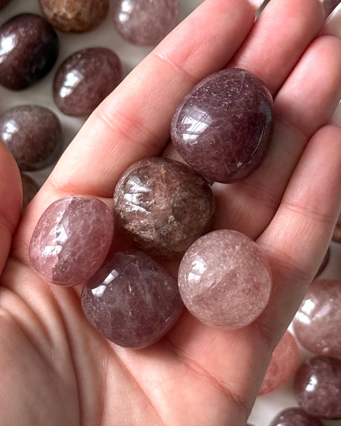 Strawberry Quartz Tumbled Stone