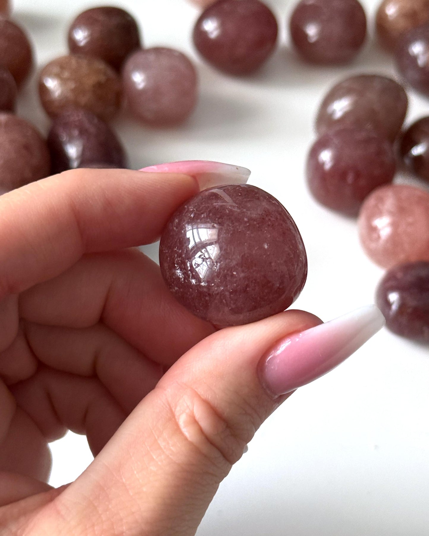 Strawberry Quartz Tumbled Stone