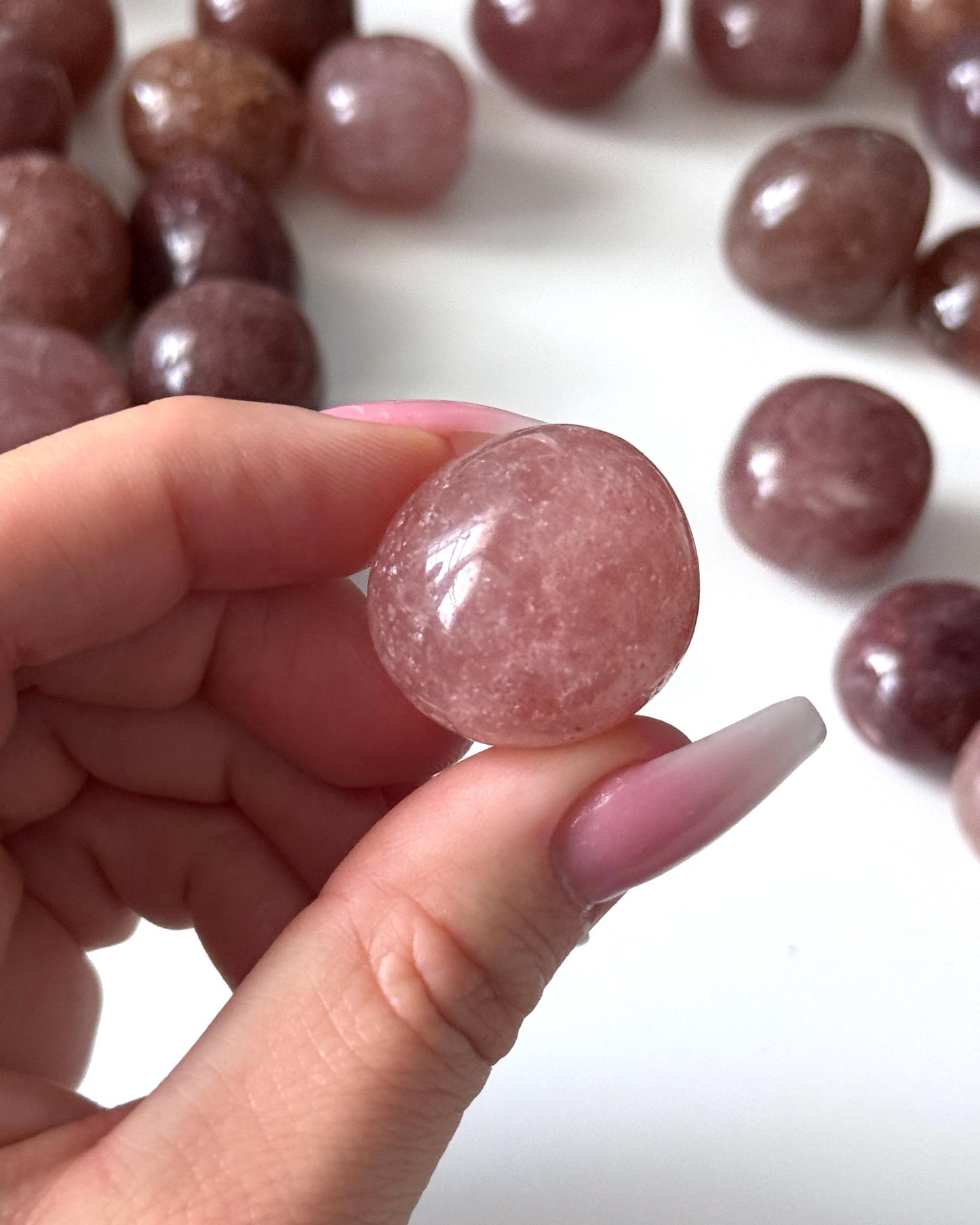 Strawberry Quartz Tumbled Stone