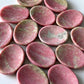 Thulite Quartz Worry Stone
