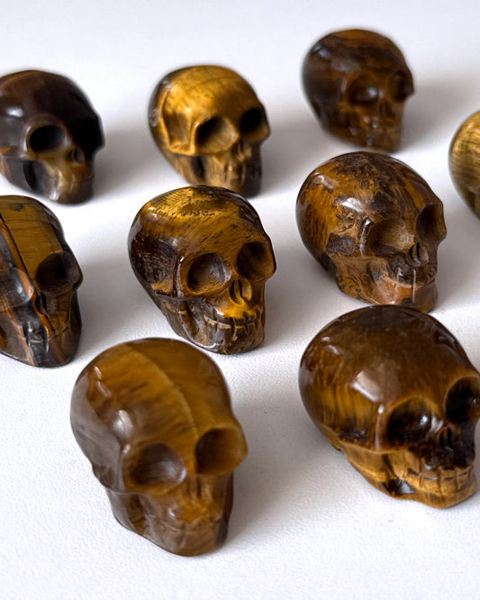 Tiger's Eye Skull