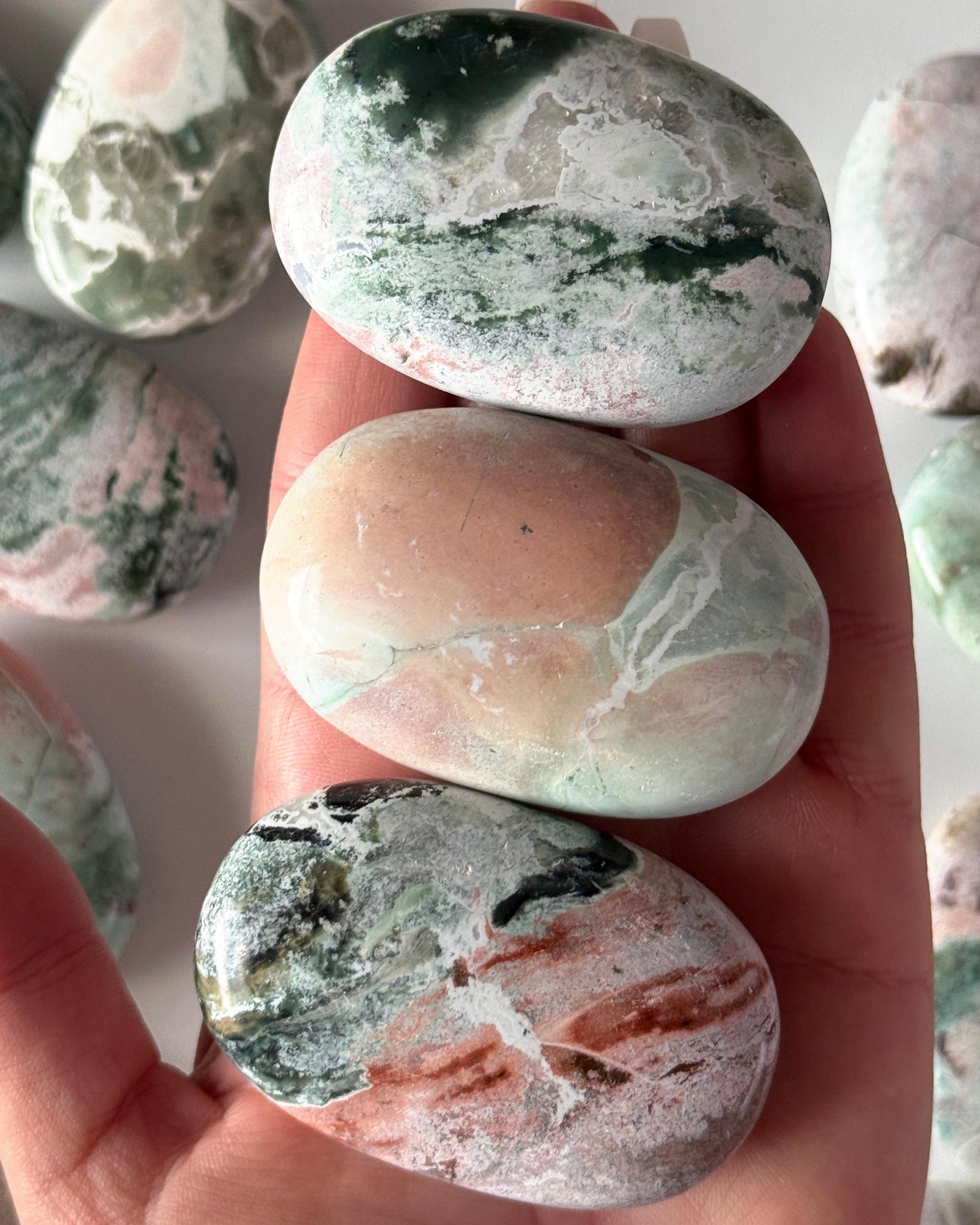Unicorn Jasper Palm Stone
