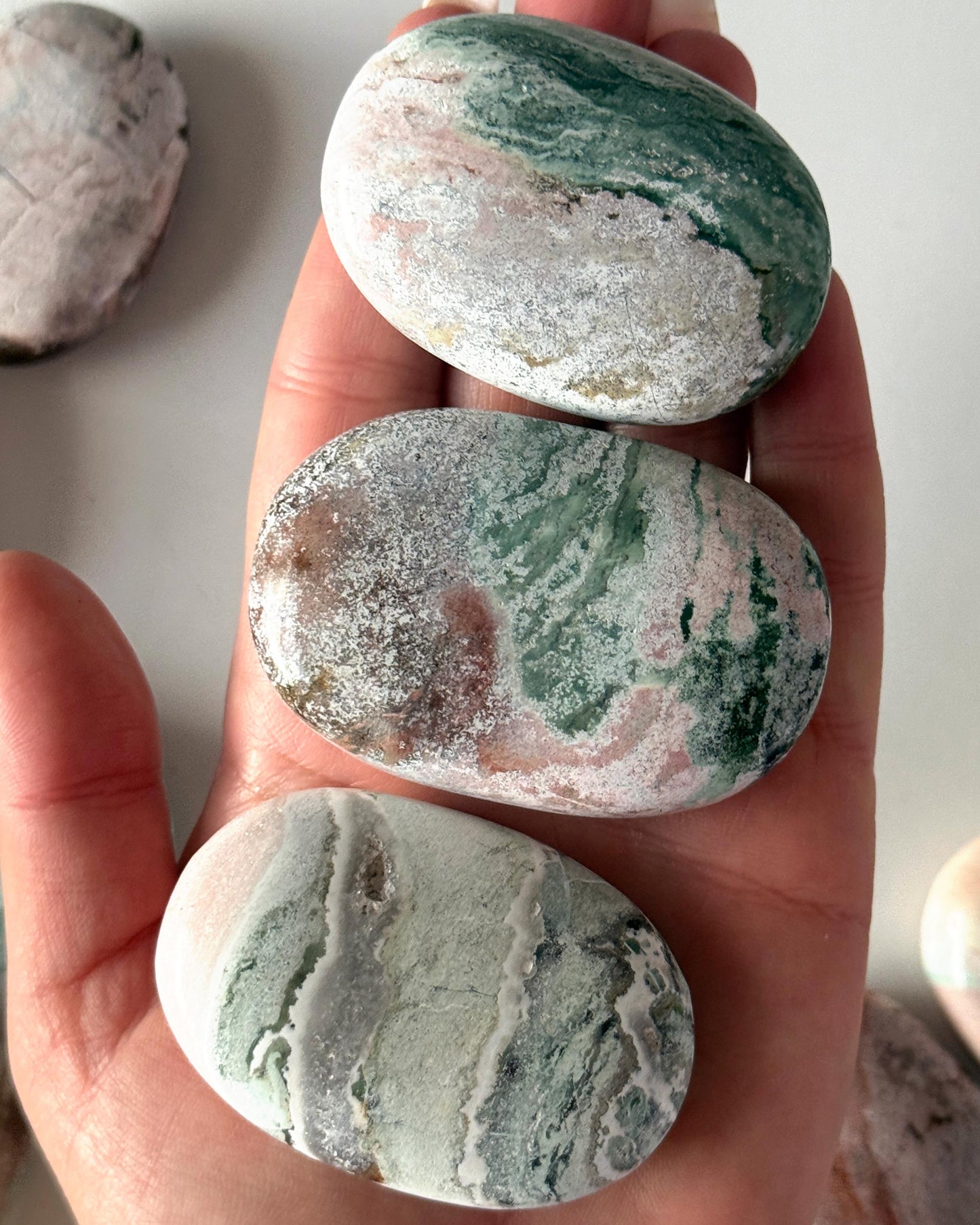 Unicorn Jasper Palm Stone