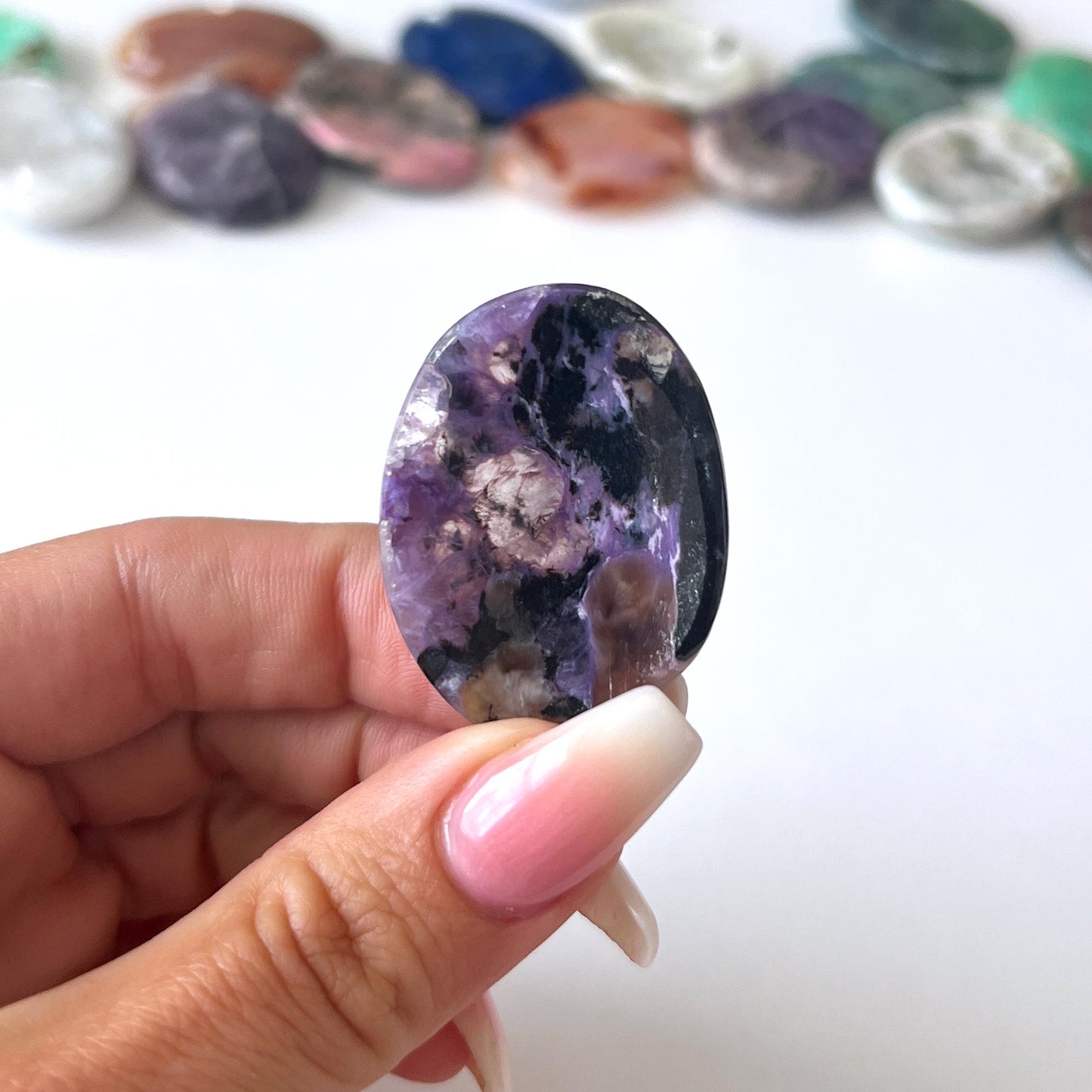 Charoite Worry Stone