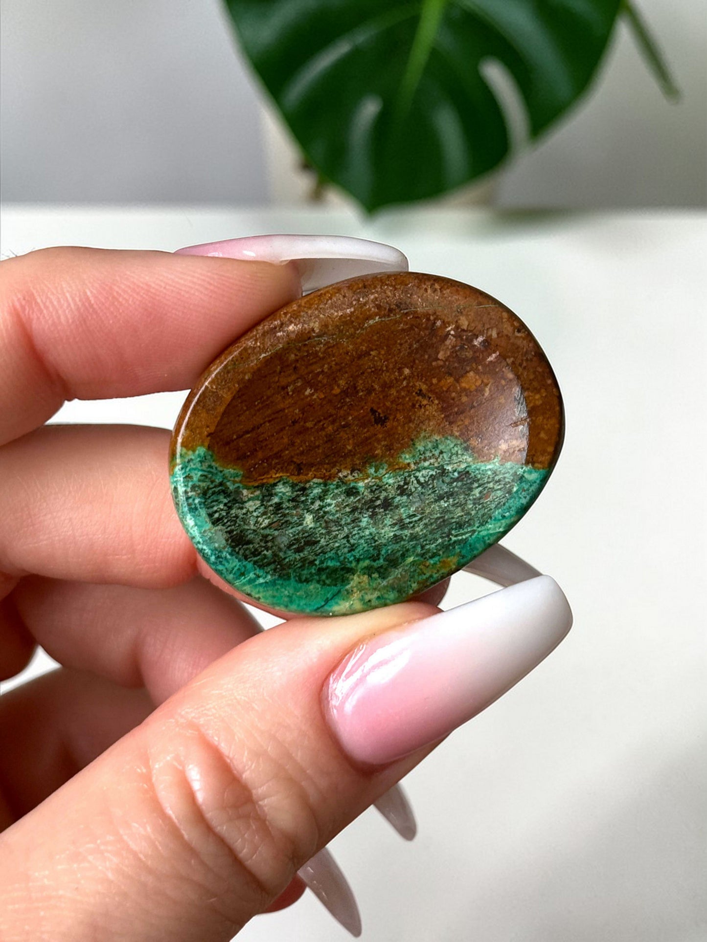 Chrysocolla Worry Stone