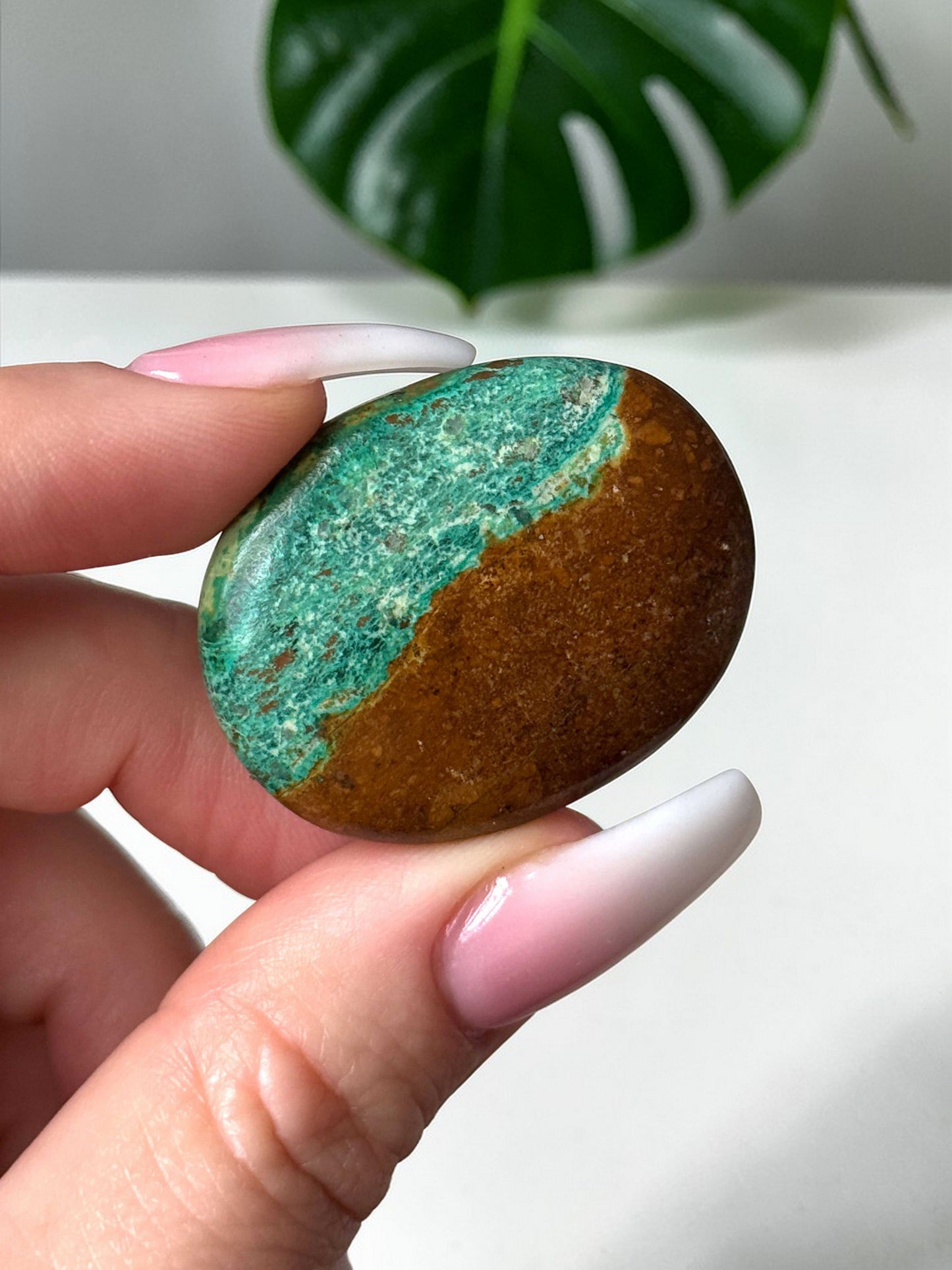 Chrysocolla Worry Stone