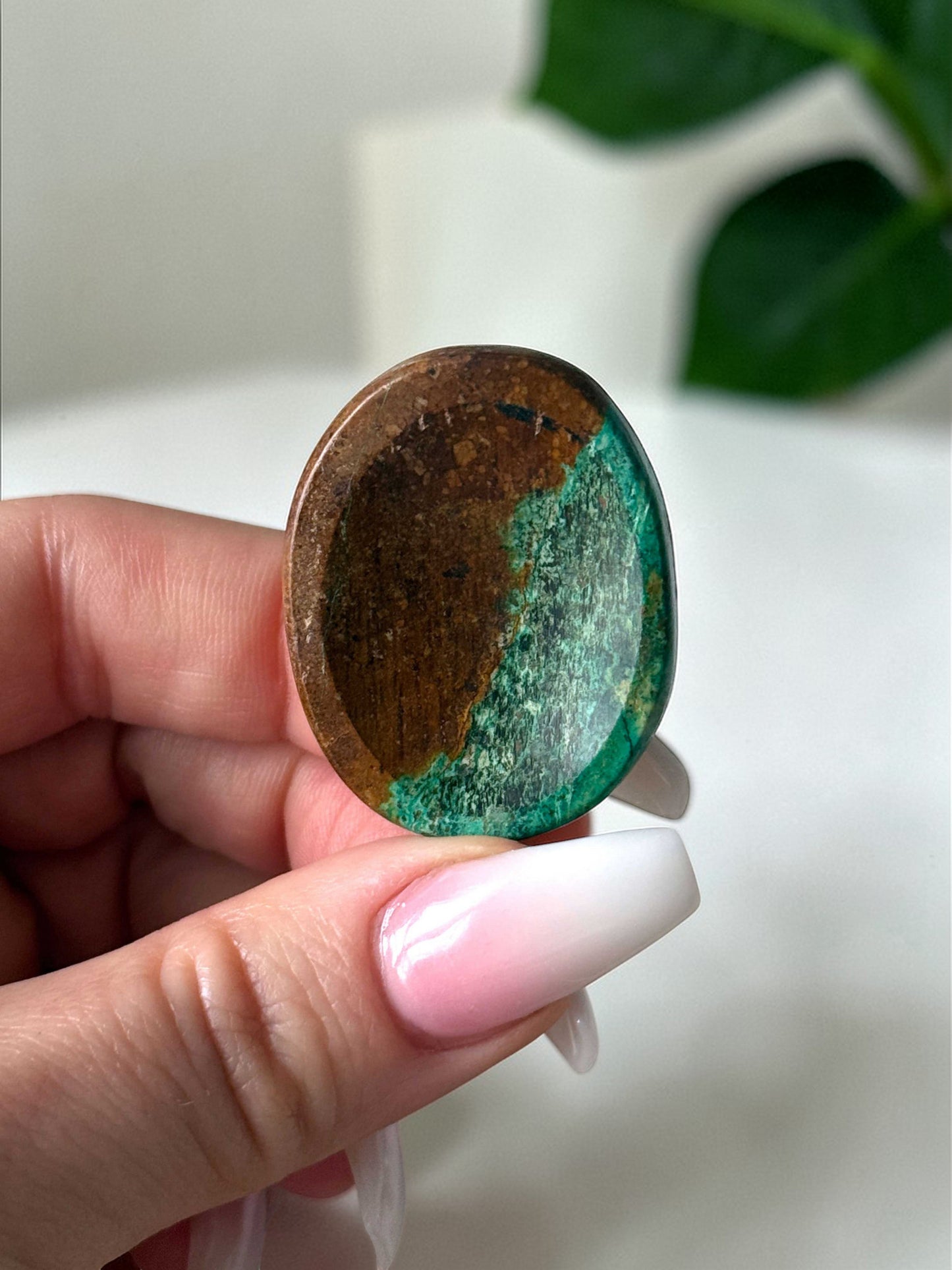Chrysocolla Worry Stone