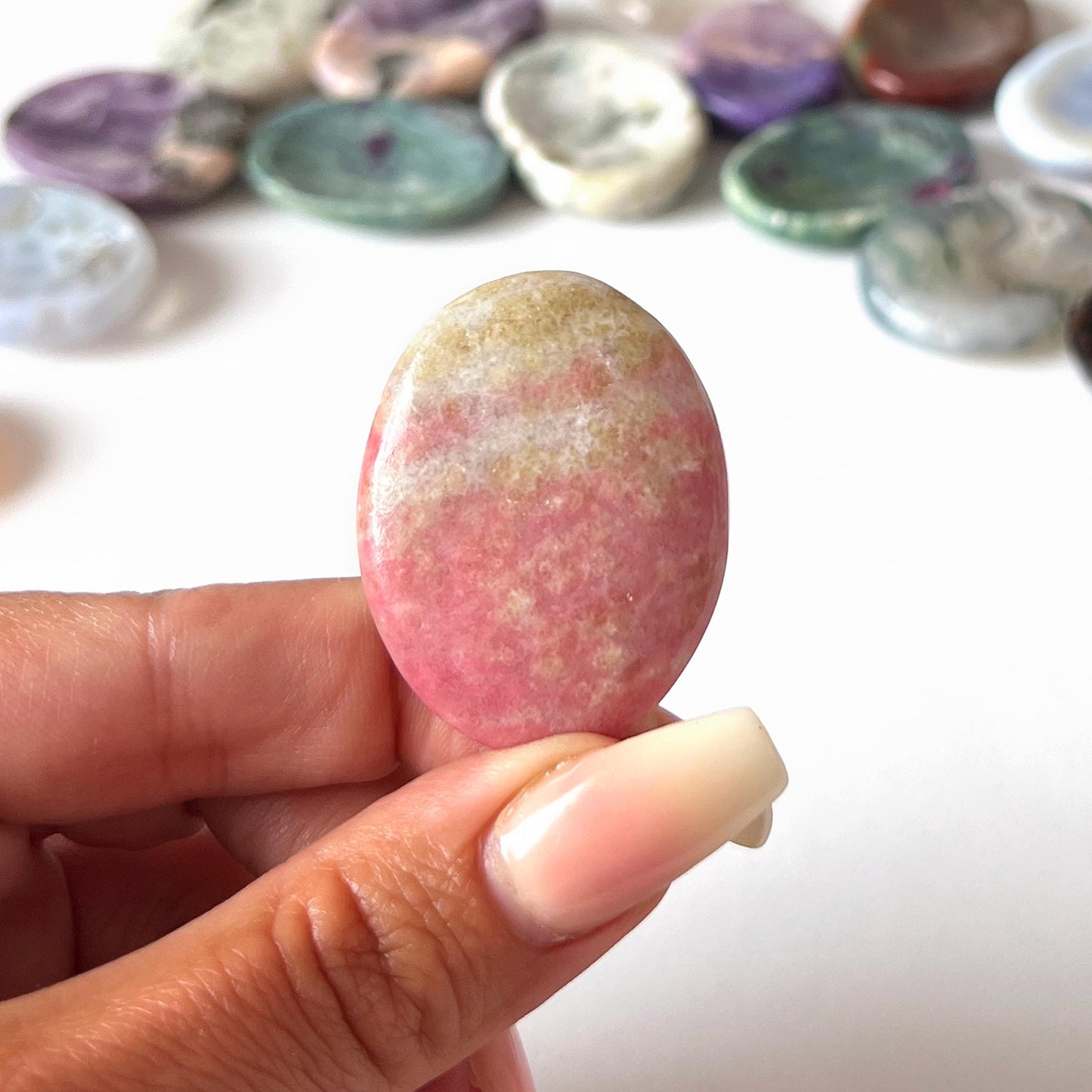 Thulite Worry Stone