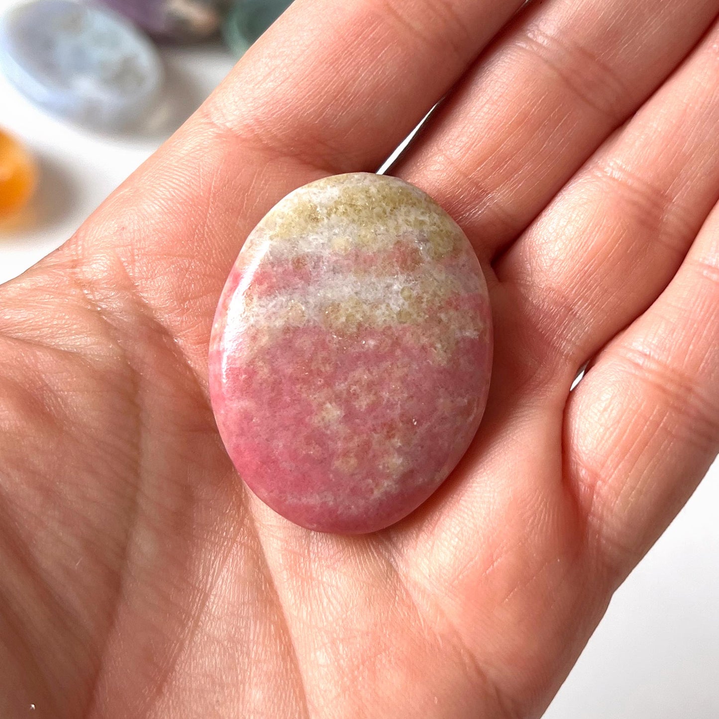 Thulite Worry Stone