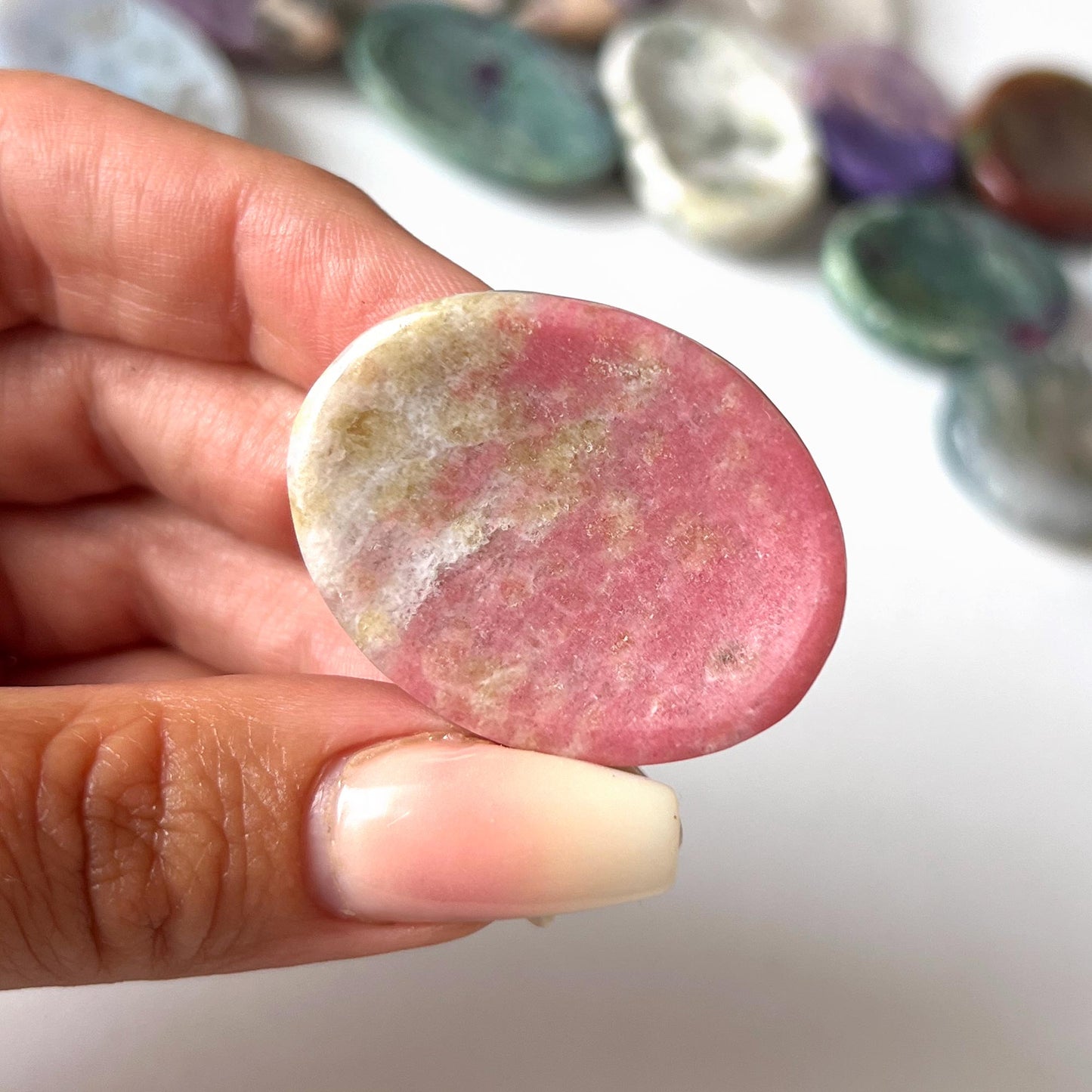 Thulite Worry Stone