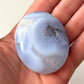 Blue Lace Agate Palm Stone