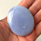 Blue Lace Agate Palm Stone
