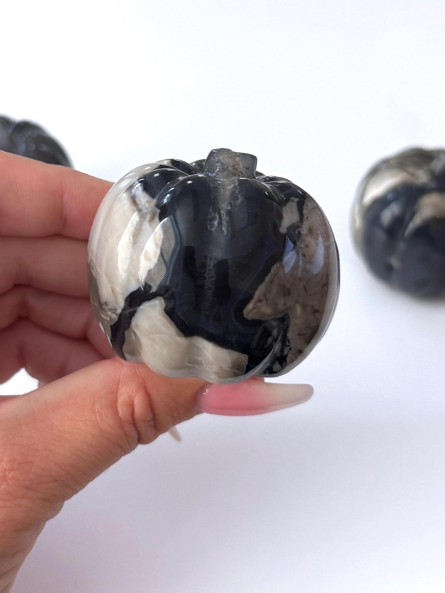 Volcanic Agate Pumpkin