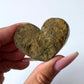 White Amethyst Druzy Heart