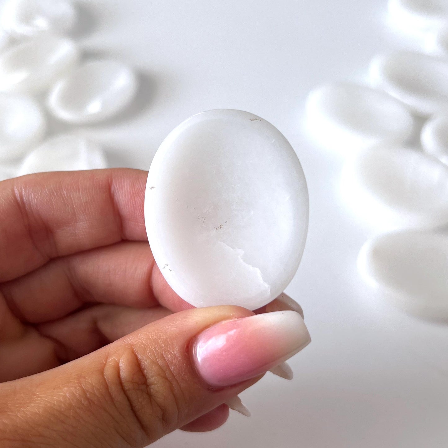 White Aventurine Worry Stone