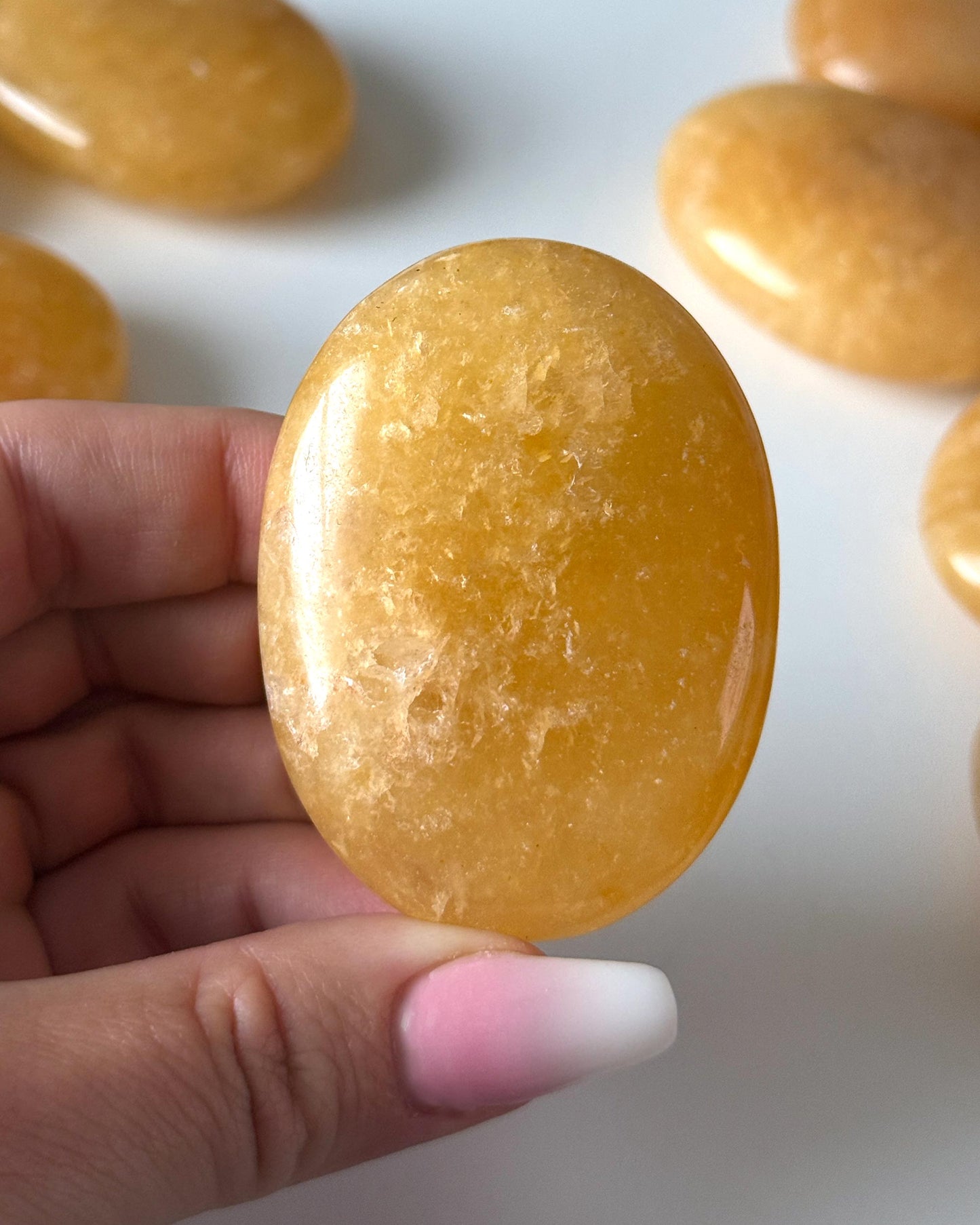 Yellow Aventurine Palm Stone