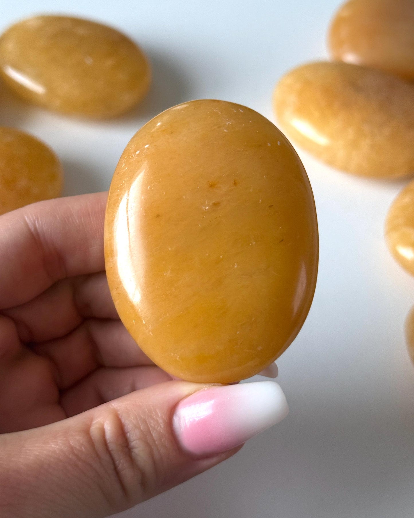 Yellow Aventurine Palm Stone